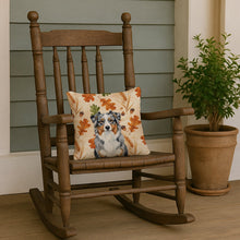 Load image into Gallery viewer, Blue Merle Australian Shepherd Heirloom Fall Throw Pillow