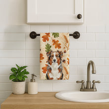 Load image into Gallery viewer, Red Merle Australian Shepherd Heirloom Fall Kitchen Towel
