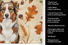 Load image into Gallery viewer, Red Merle Australian Shepherd Heirloom Fall Kitchen Towel
