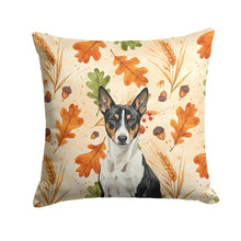 Load image into Gallery viewer, Black and White Basenji Heirloom Fall Throw Pillow