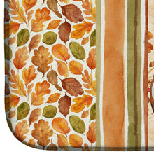 Load image into Gallery viewer, Tricolor and White Basenji Heirloom Fall Dish Drying Mat