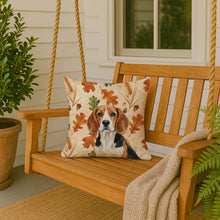 Load image into Gallery viewer, Beagle Heirloom Fall Throw Pillow