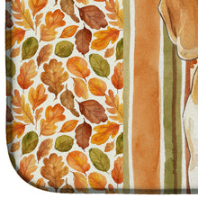 Load image into Gallery viewer, Lemon and White Beagle Heirloom Fall Dish Drying Mat