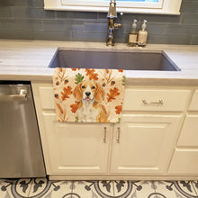 Load image into Gallery viewer, Lemon and White Beagle Heirloom Fall Kitchen Towel