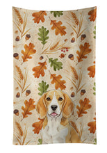 Load image into Gallery viewer, Lemon and White Beagle Heirloom Fall Kitchen Towel