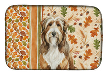 Load image into Gallery viewer, Brown Bearded Collie Heirloom Fall Dish Drying Mat