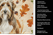 Load image into Gallery viewer, Brown Bearded Collie Heirloom Fall Kitchen Towel