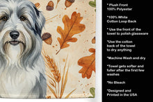 Load image into Gallery viewer, Bearded Collie Heirloom Fall Kitchen Towel