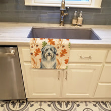 Load image into Gallery viewer, Bearded Collie Heirloom Fall Kitchen Towel
