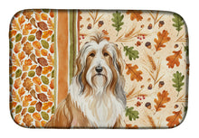 Load image into Gallery viewer, Fawn Bearded Collie Heirloom Fall Dish Drying Mat