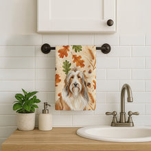 Load image into Gallery viewer, Fawn Bearded Collie Heirloom Fall Kitchen Towel