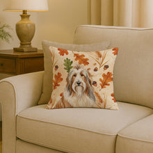 Load image into Gallery viewer, Fawn Bearded Collie Heirloom Fall Throw Pillow