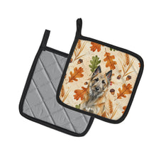 Load image into Gallery viewer, Belgian Laekenois Heirloom Fall Pair of Pot Holders