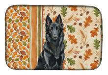 Load image into Gallery viewer, Belgian Sheepdog Groenendael Heirloom Fall Dish Drying Mat