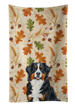 Load image into Gallery viewer, Bernese Mountain Dog Heirloom Fall Kitchen Towel