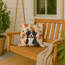 Load image into Gallery viewer, Bernese Mountain Dog Heirloom Fall Throw Pillow