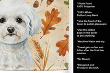 Load image into Gallery viewer, Bichon Frise Heirloom Fall Kitchen Towel
