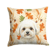 Load image into Gallery viewer, White and Cream Bichon Frise Heirloom Fall Throw Pillow