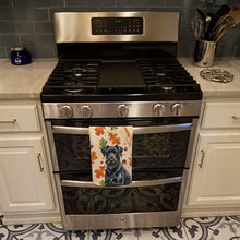 Load image into Gallery viewer, Black Russian Terrier Heirloom Fall Kitchen Towel