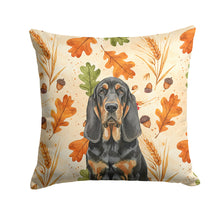 Load image into Gallery viewer, Black and Tan Bloodhound Heirloom Fall Throw Pillow