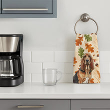 Load image into Gallery viewer, Liver and Tan Bloodhound Heirloom Fall Kitchen Towel