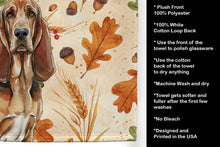Load image into Gallery viewer, Liver and Tan Bloodhound Heirloom Fall Kitchen Towel
