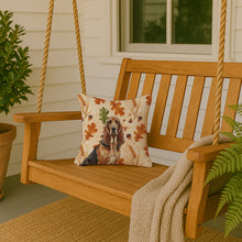 Load image into Gallery viewer, Liver and Tan Bloodhound Heirloom Fall Throw Pillow
