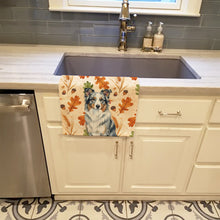 Load image into Gallery viewer, Border Collie Heirloom Fall Kitchen Towel
