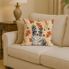 Load image into Gallery viewer, Border Collie Heirloom Fall Throw Pillow