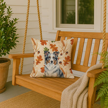 Load image into Gallery viewer, Border Collie Heirloom Fall Throw Pillow