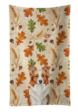 Load image into Gallery viewer, Red and White Border Collie Heirloom Fall Kitchen Towel
