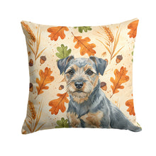 Load image into Gallery viewer, Blue and Tan Border Terrier Heirloom Fall Throw Pillow