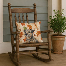 Load image into Gallery viewer, Grizzle and Tan Border Terrier Heirloom Fall Throw Pillow