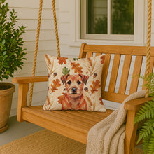 Load image into Gallery viewer, Red Border Terrier Heirloom Fall Throw Pillow