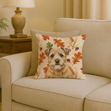 Load image into Gallery viewer, Wheaten Border Terrier Heirloom Fall Throw Pillow