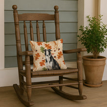 Load image into Gallery viewer, Black and White Borzoi Heirloom Fall Throw Pillow