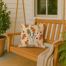 Load image into Gallery viewer, Borzoi Heirloom Fall Throw Pillow