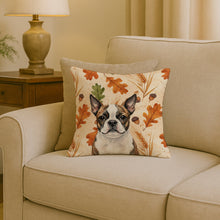 Load image into Gallery viewer, Brindle Boston Terrier Heirloom Fall Throw Pillow