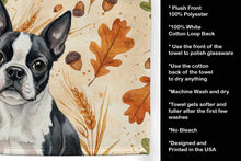Load image into Gallery viewer, Boston Terrier Heirloom Fall Kitchen Towel