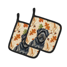 Load image into Gallery viewer, Bouvier des Flandres Heirloom Fall Pair of Pot Holders