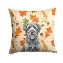 Load image into Gallery viewer, Gray Bouvier des Flandres Heirloom Fall Throw Pillow