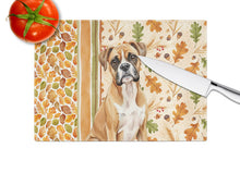 Load image into Gallery viewer, Boxer Heirloom Fall Glass Cutting Board