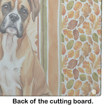 Load image into Gallery viewer, Boxer Heirloom Fall Glass Cutting Board