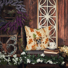 Load image into Gallery viewer, Boxer Heirloom Fall Throw Pillow