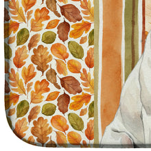 Load image into Gallery viewer, White Boxer Heirloom Fall Dish Drying Mat