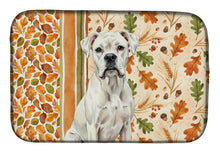 Load image into Gallery viewer, White Boxer Heirloom Fall Dish Drying Mat
