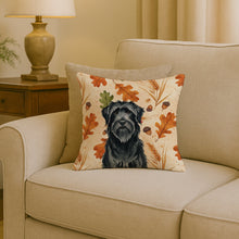 Load image into Gallery viewer, Black Briard Heirloom Fall Throw Pillow