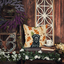 Load image into Gallery viewer, Black Briard Heirloom Fall Throw Pillow
