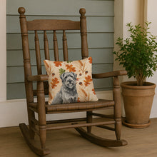 Load image into Gallery viewer, Gray Briard Heirloom Fall Throw Pillow