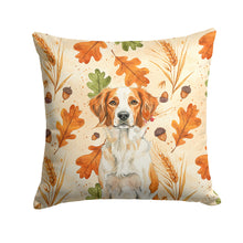 Load image into Gallery viewer, Orange and White Brittany Heirloom Fall Throw Pillow